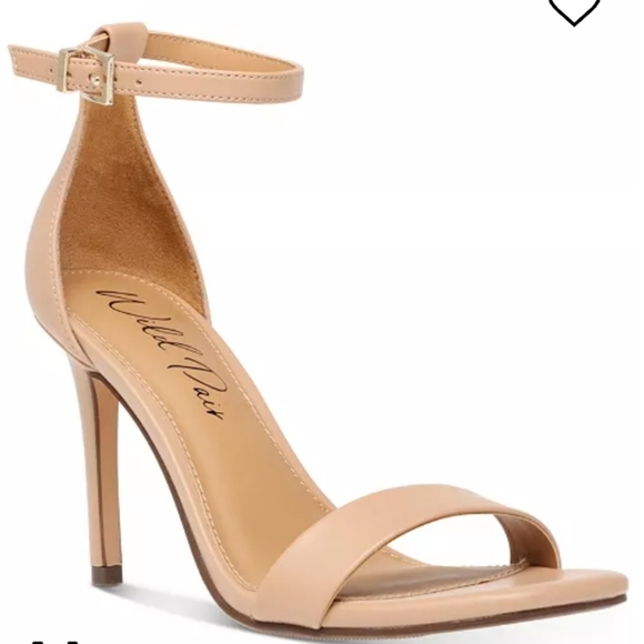 Wild Pair Shoes - Wild Pair Bethie Suede Open Toe Sandals Nude 6